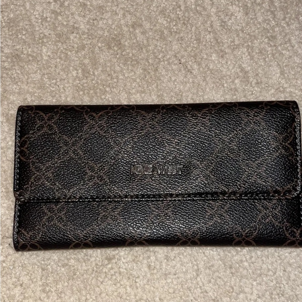 Nine West Tri-Fold Logo Wallet